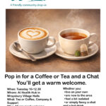 Two inviting cups, a coffee and a tea, to welcome you to Coffee and Company!